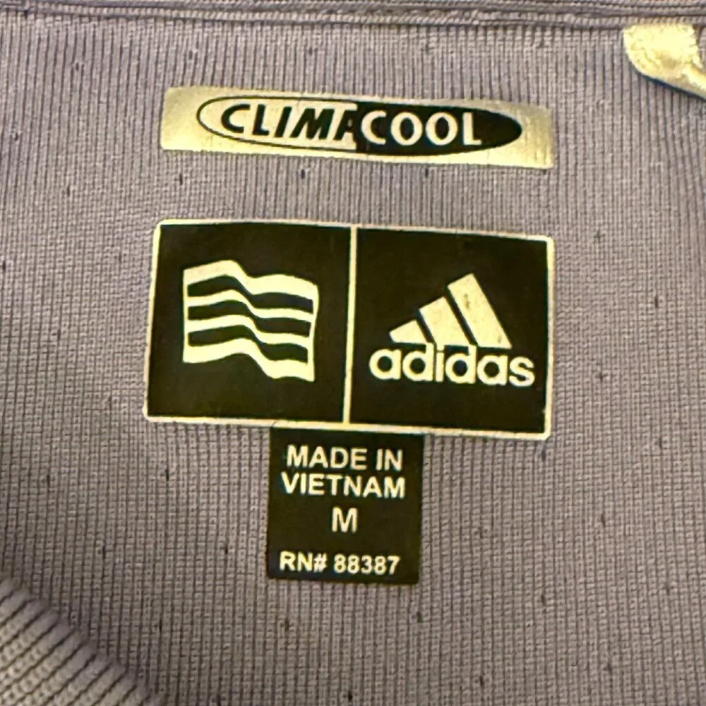 Adidas ClimaCool Mens Size M Ginn Sur Mer Classic‎ Light Purple Golf Polo